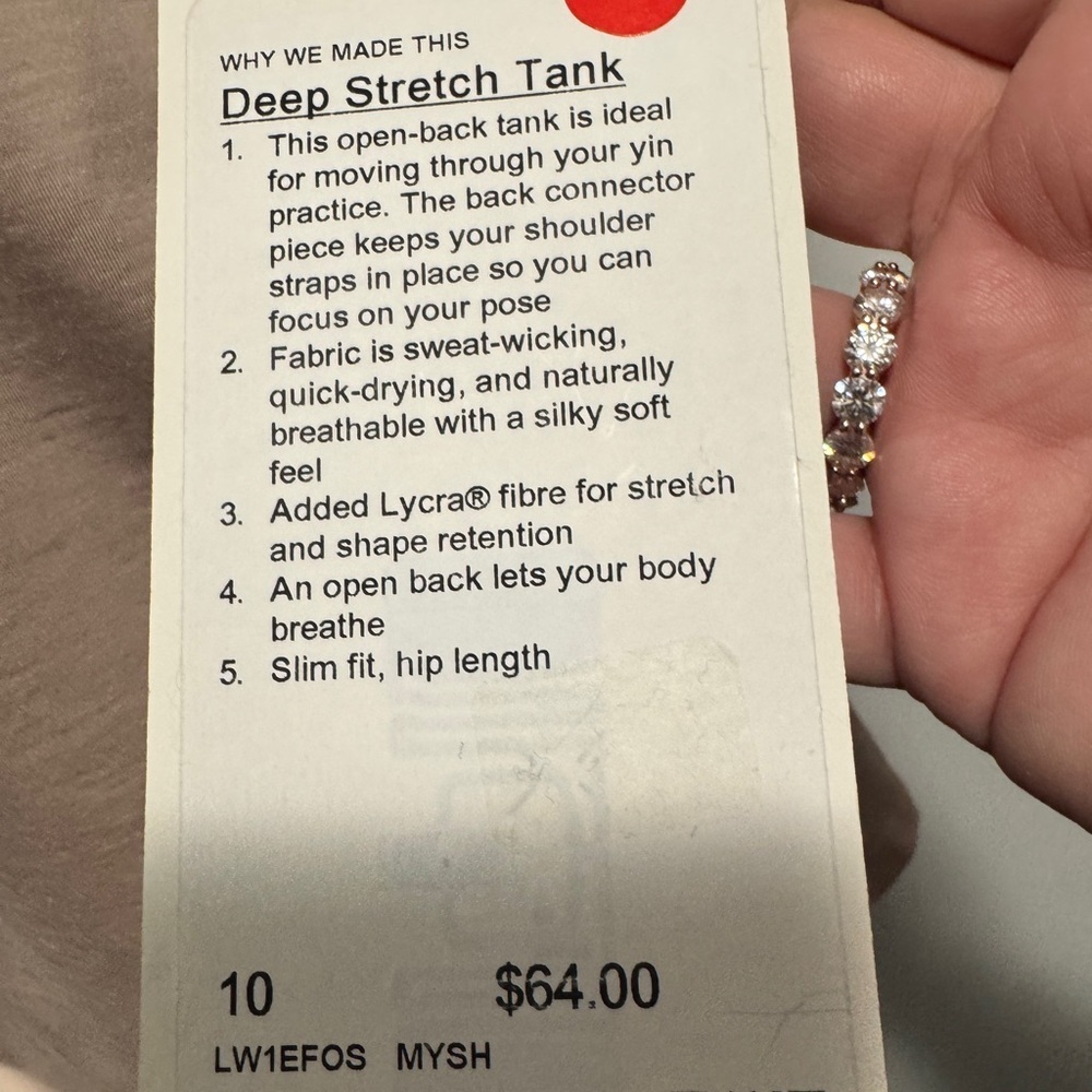 Lululemon Deep Stretch Tank - Picture 8 of 8